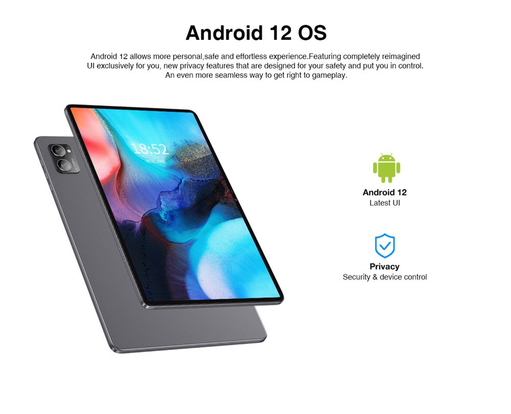 N-one NPad S 10.1'' Tablet MTK8183 Octa-Core CPU med läderfodral