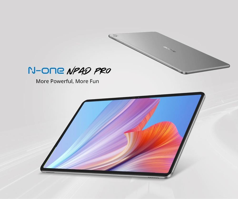 N-One Npad Pro 4G LTE Android 12 táblagép állvánnyal, filmmel