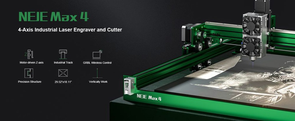Módulo laser NEJE Max 4 24W cortador a laser E80
