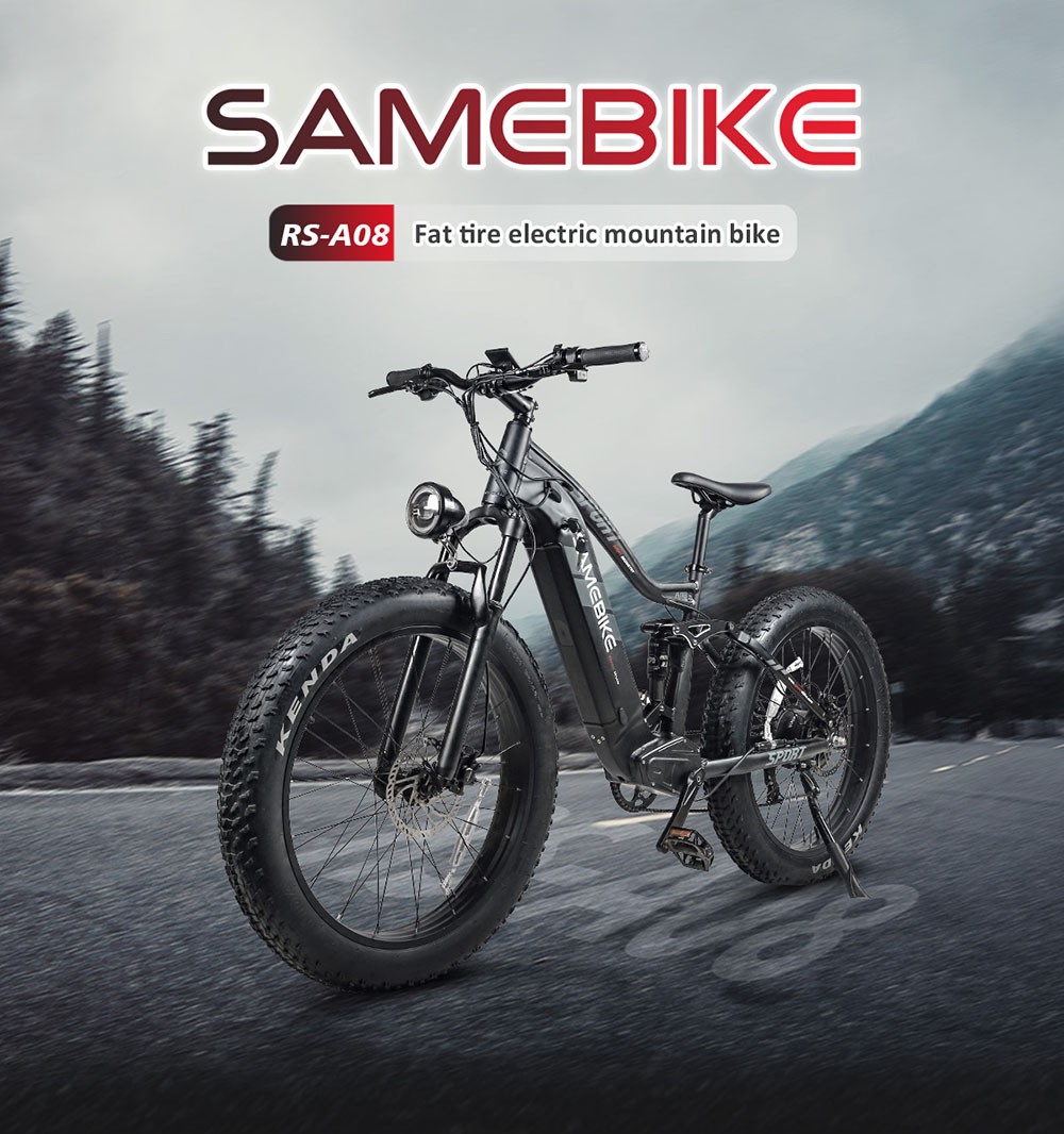 Samebike RS-A08 750W 48V 17AH 35Km/H Graues Elektrofahrrad