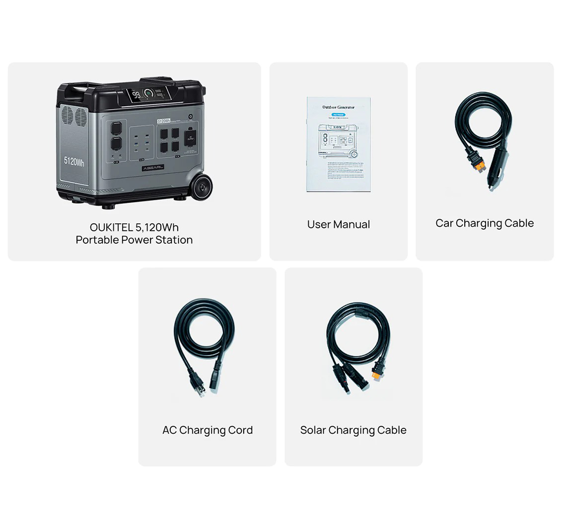 Estação de energia portátil OUKITEL ABEARL P5000