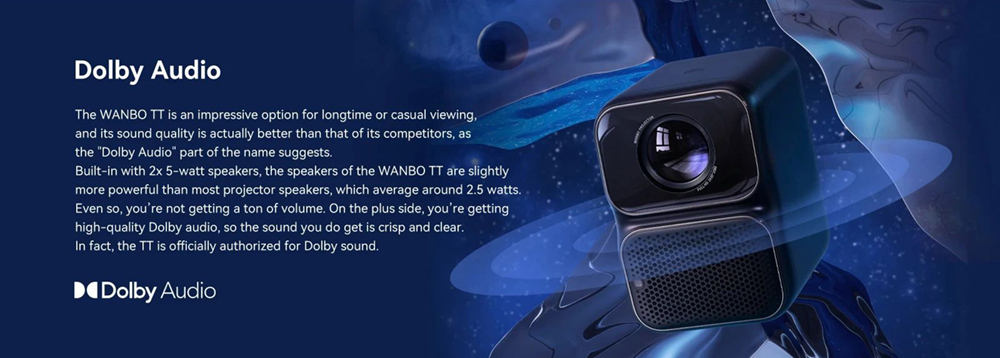 Projektor LCD Wanbo TT 1080P z certyfikatem Netflix