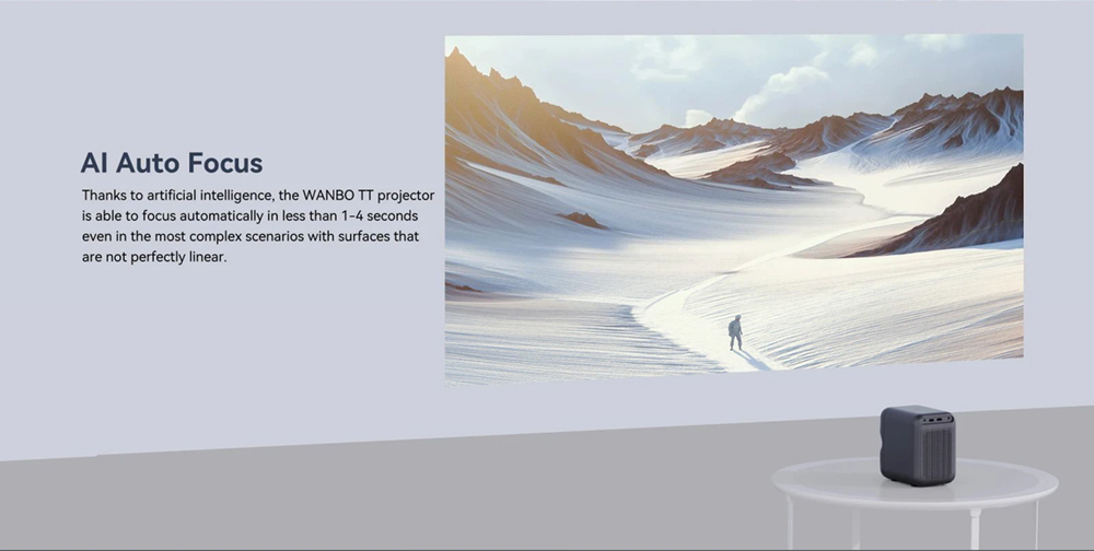 Proyector LCD Wanbo TT 1080P certificado por Netflix