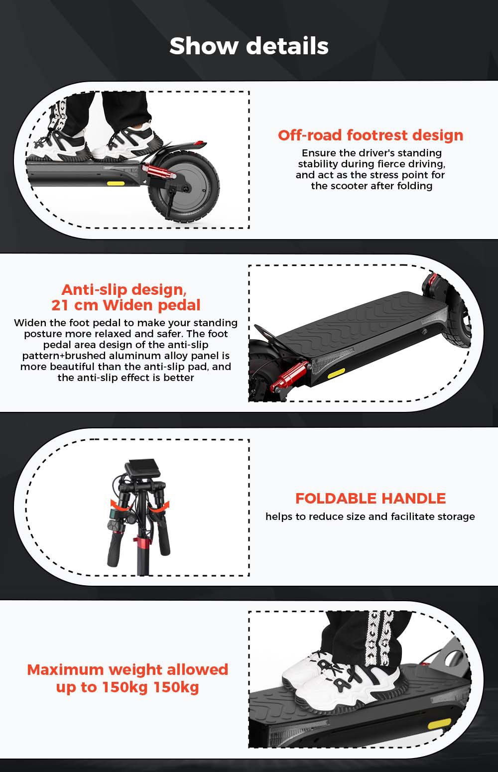 Neumáticos de panal para patinete eléctrico Iscooter IX4 10