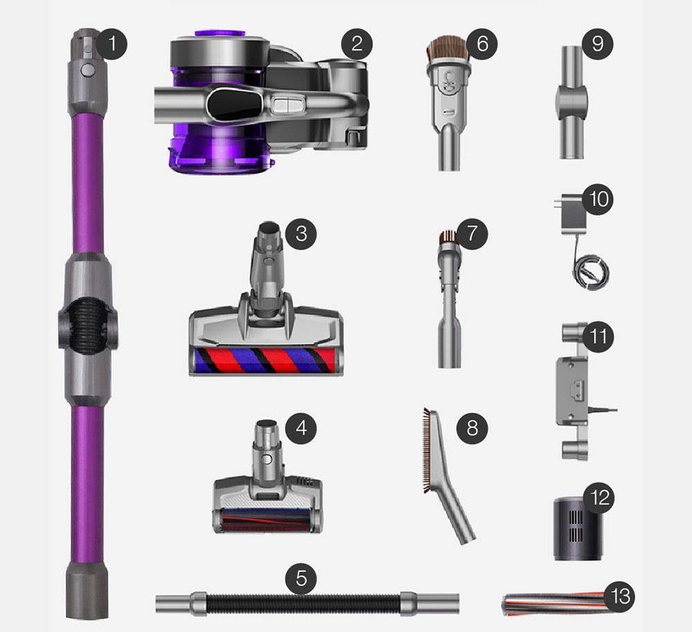 Aspirador de pó portátil sem fio Xiaomi JIMMY JV85 Pro - Roxo