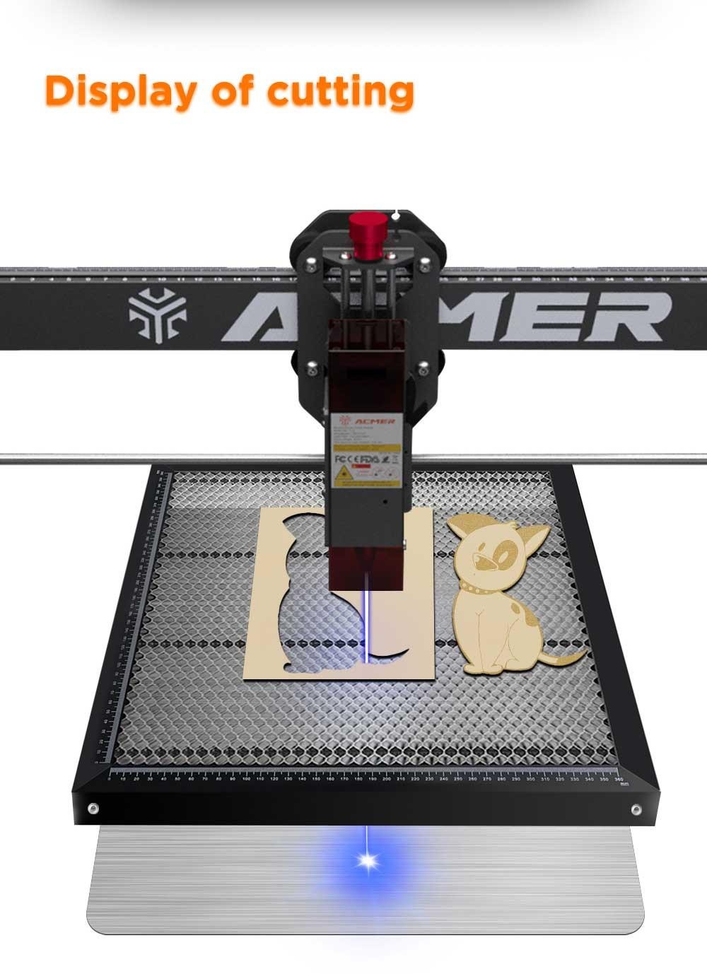 ACMER-E10 440mm*440mm Lasergraveringsbord