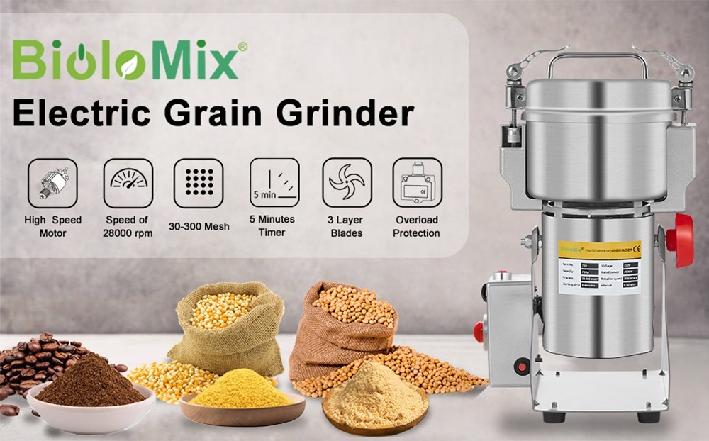 BioloMix 800g electric grain mill