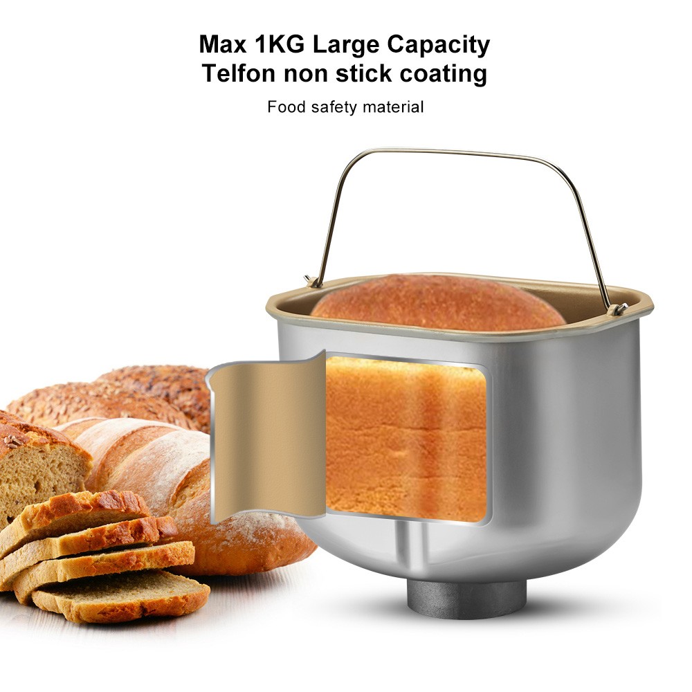 Biolomix BBM013 19-in-1 Automatic Bread Maker, Stainless Steel