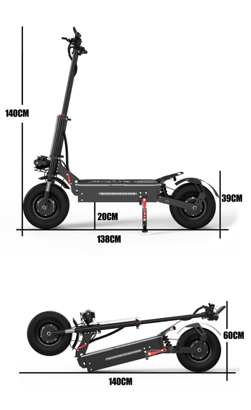 DUOTTS D99 13 inch elektrische scooter 60V 38AH 85Km/H 2*3000W motoren