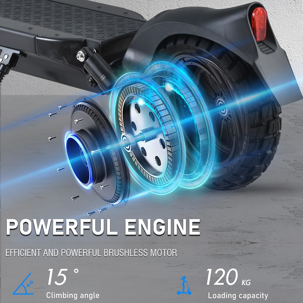 JOYOR Y8S 500W motor 26Ah elektrisk skoter 10 tums däck 40 km/h hastighet