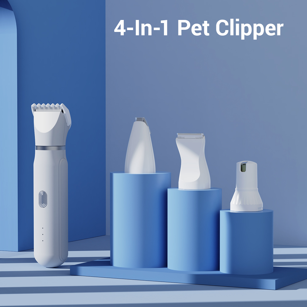 Fluffee 4-i-1 2-delad Pet Clipper Kit