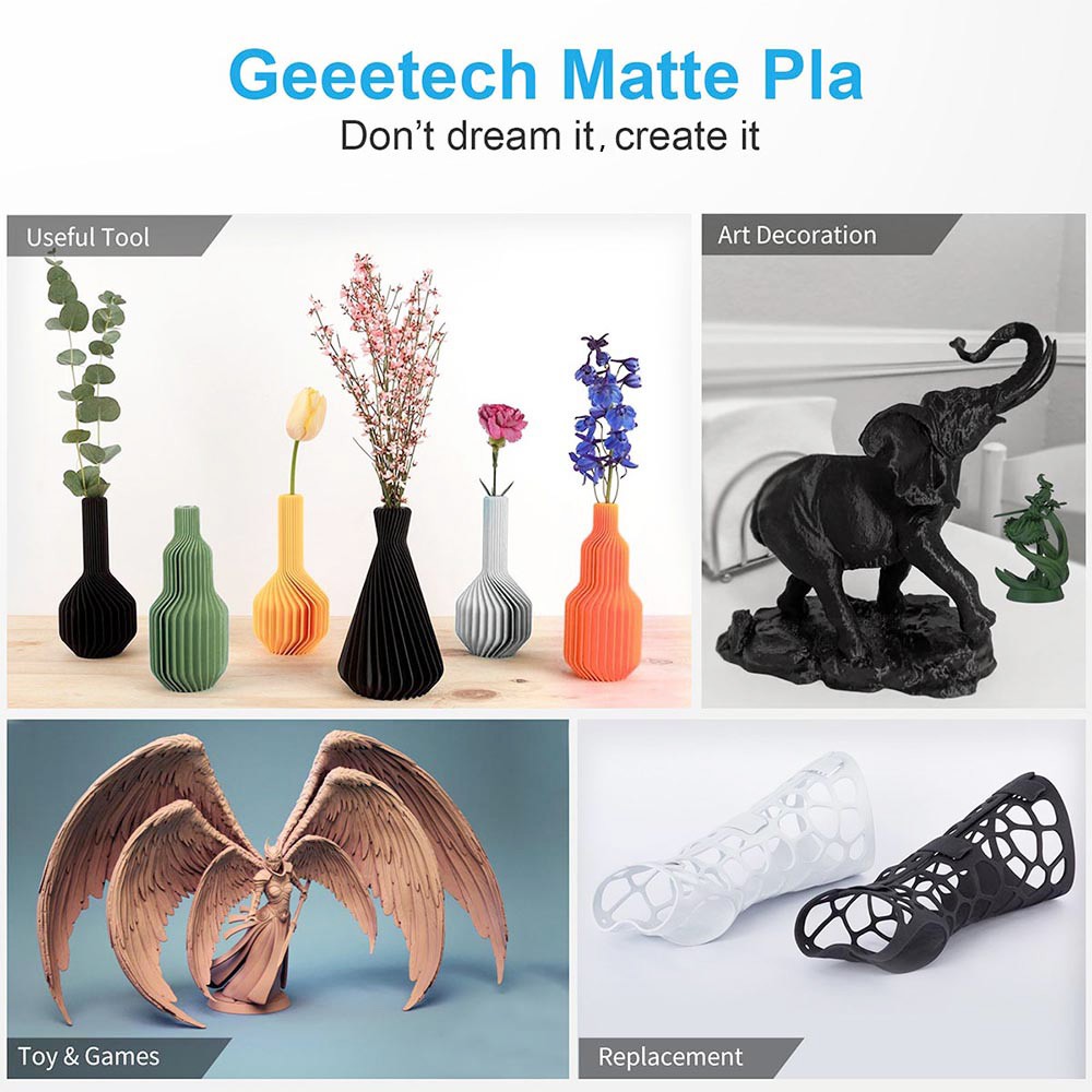Geeetech matte PLA filament for 3d printer Orange