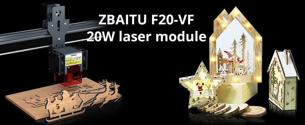 Cortador gravador a laser ZBAITU M81 F20 VF 20W