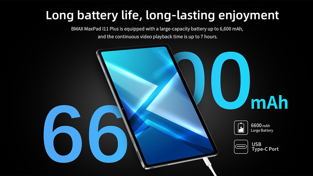 BMAX I11PLUS 4G-tablet, Android 12 T616-processor