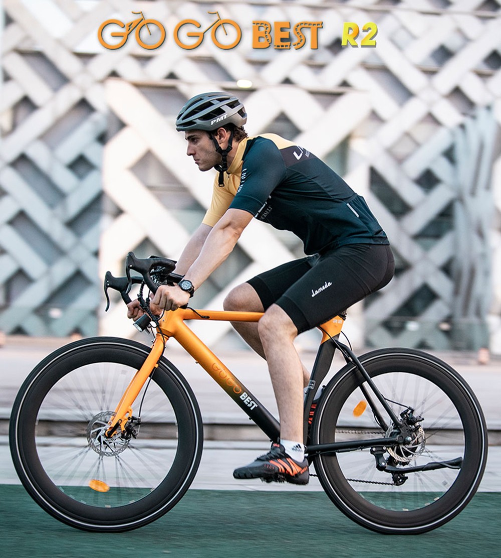 GOGOBEST R2 Elektryczny rower miejski 700C 36V 9,6AH 32Km/h 250W Silnik pomarańczowy
