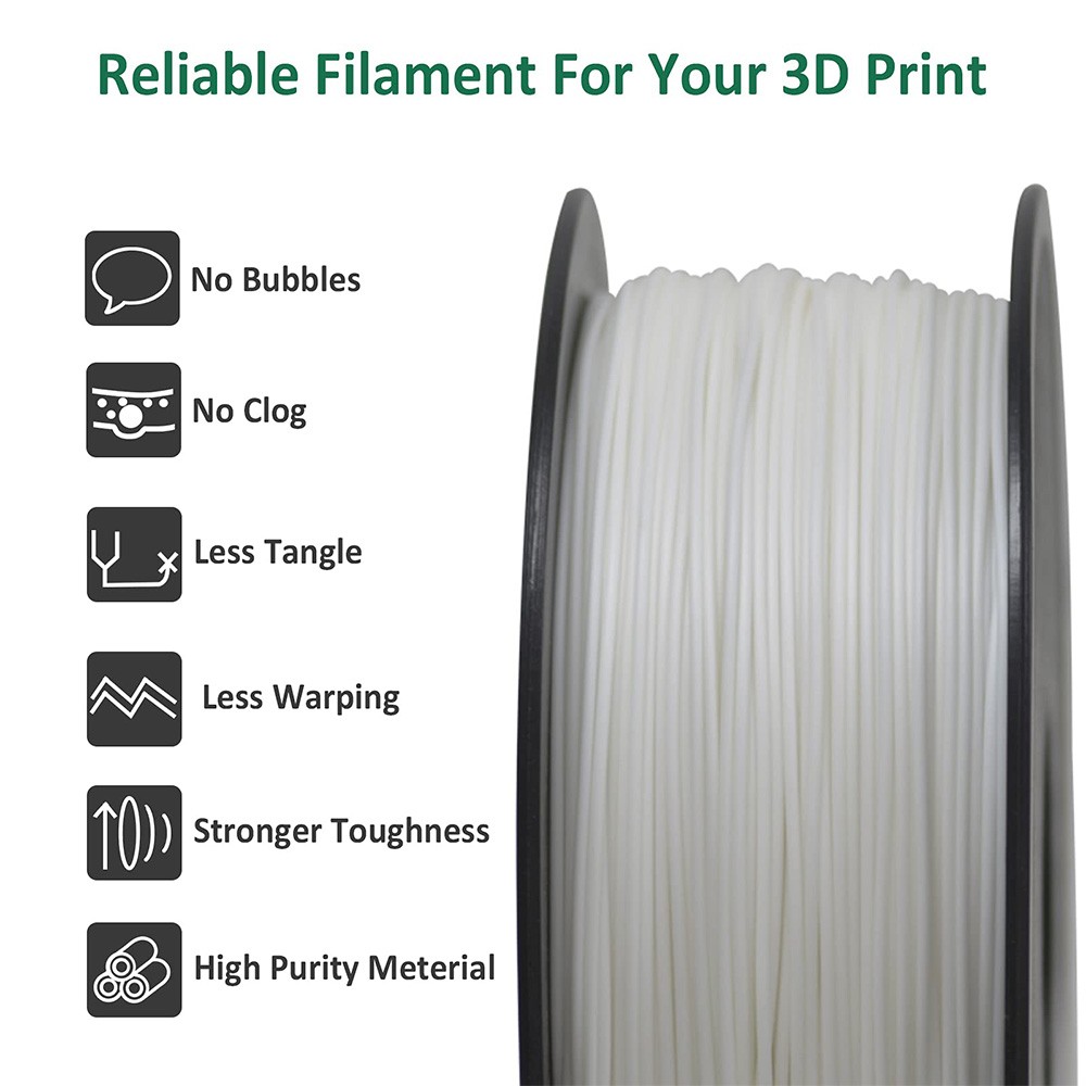 Filament ABS firmy Geeetech do drukarki 3D w kolorze białym