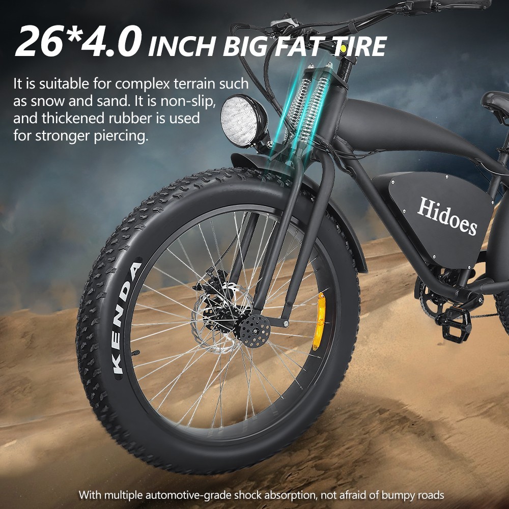 Hidoes B3 Electric Bike 26 Inch 1200W Motor 17,5Ah 25km/h Ταχύτητα