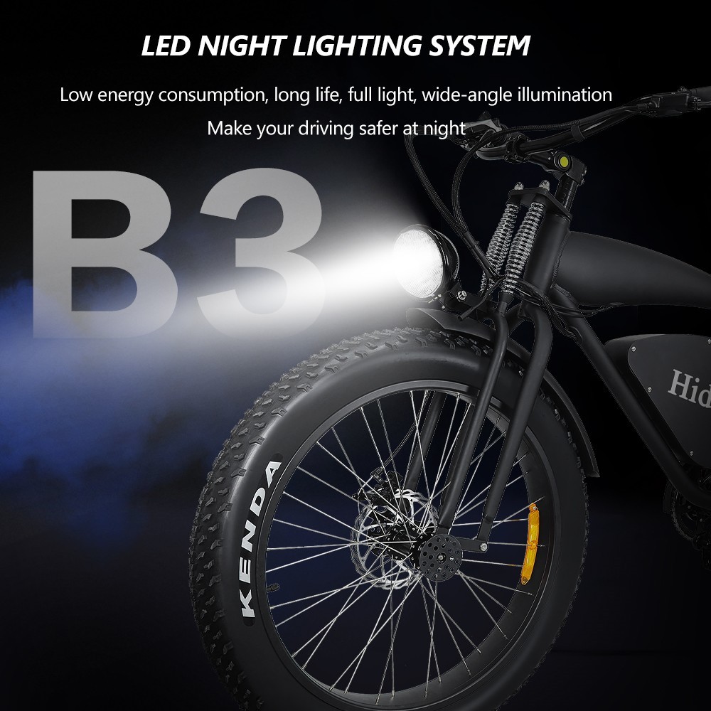 Vélo électrique Hidoes B3 26 pouces 1200W moteur 17.5Ah 25Km/h vitesse