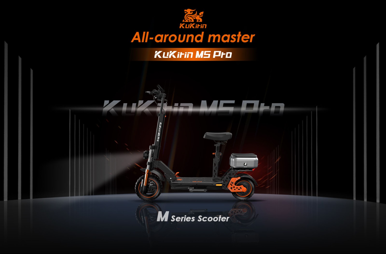 Elektrický skútr Kukirin M5 Pro 48V 20Ah 1000W Motor 52Km/H Dojezd 70Km