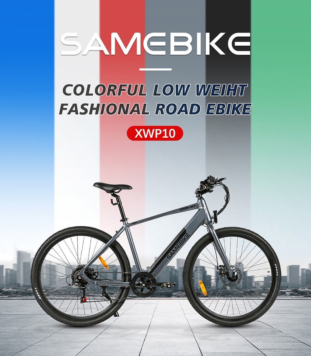 Bici elettrica Samebike XWP10 350W 32Km/h 36V 10.4AH Grigia