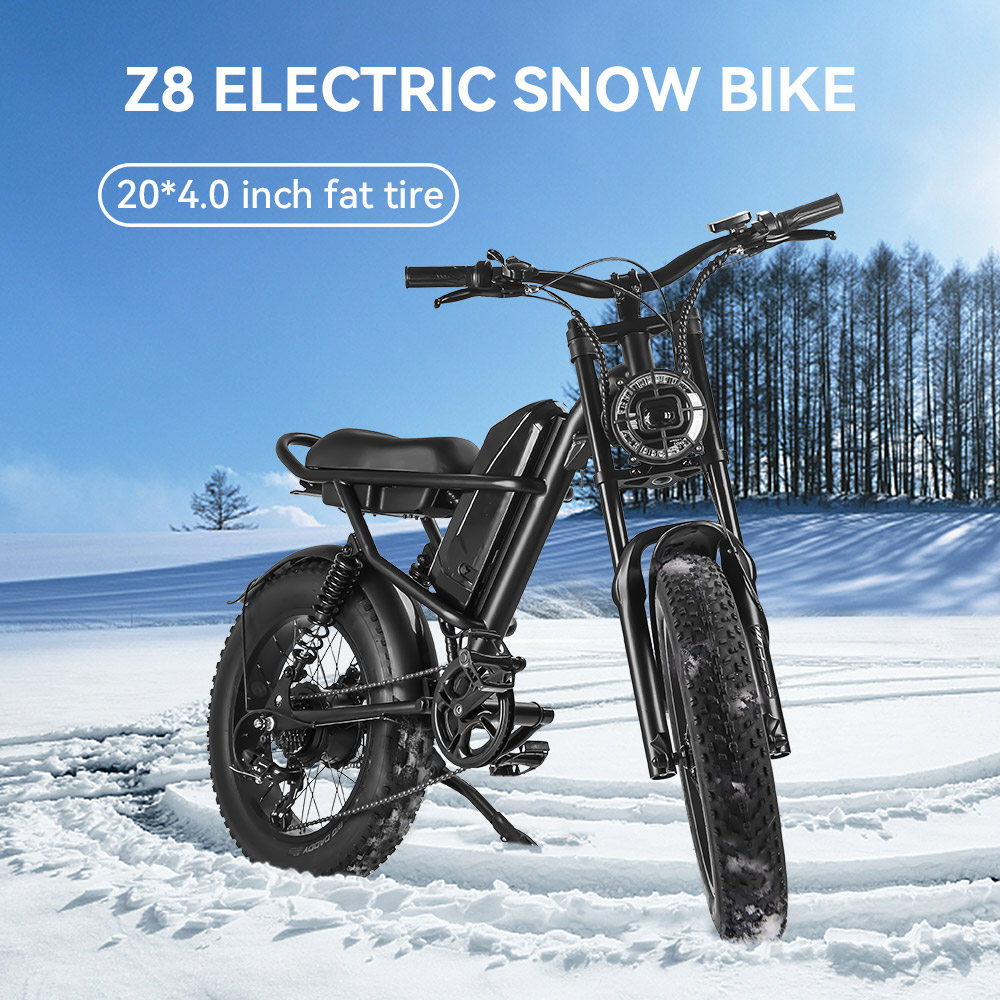 Bici elettrica Z8 20*4.0'' Fat Tire 48V 500W Motore 15Ah Batteria