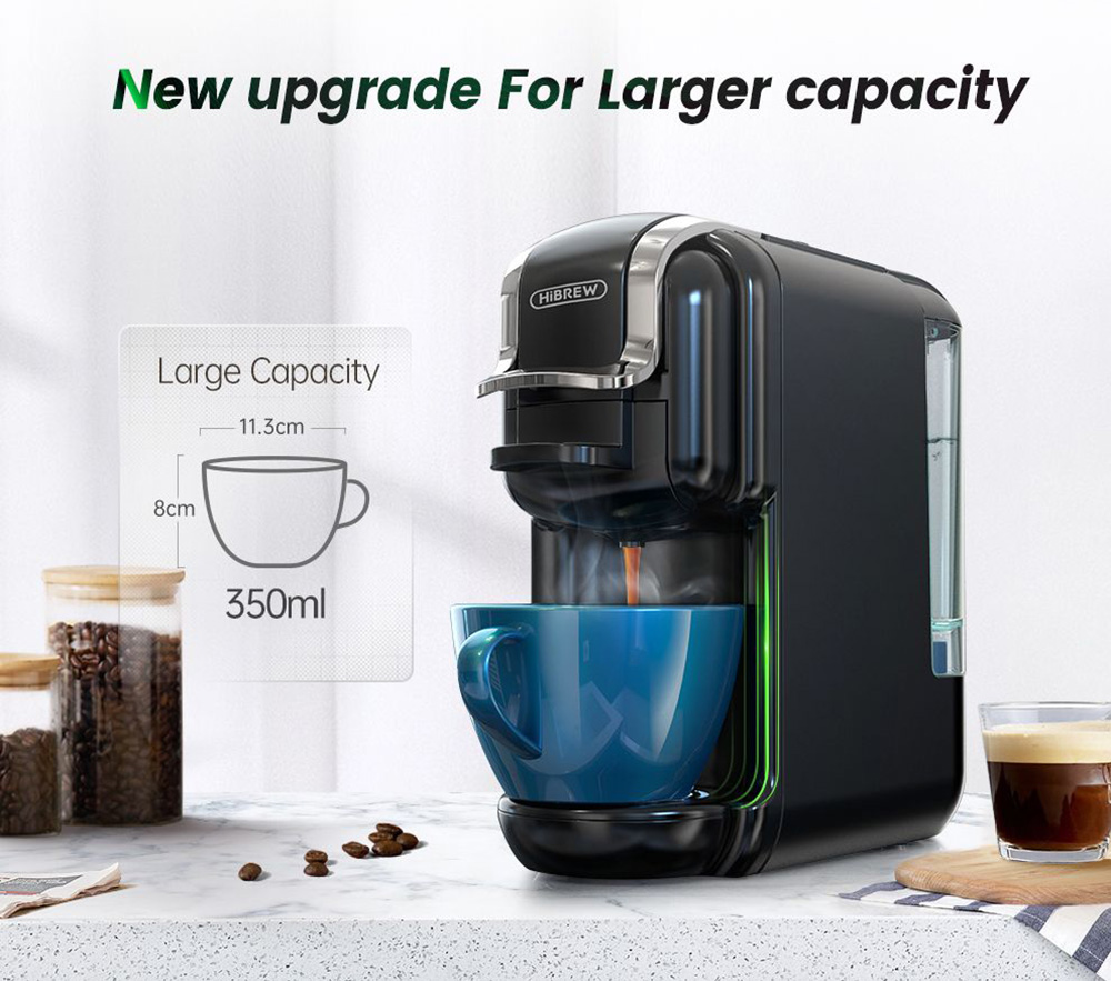 HiBREW H2B 5 in 1 Koffiezetapparaat Wit