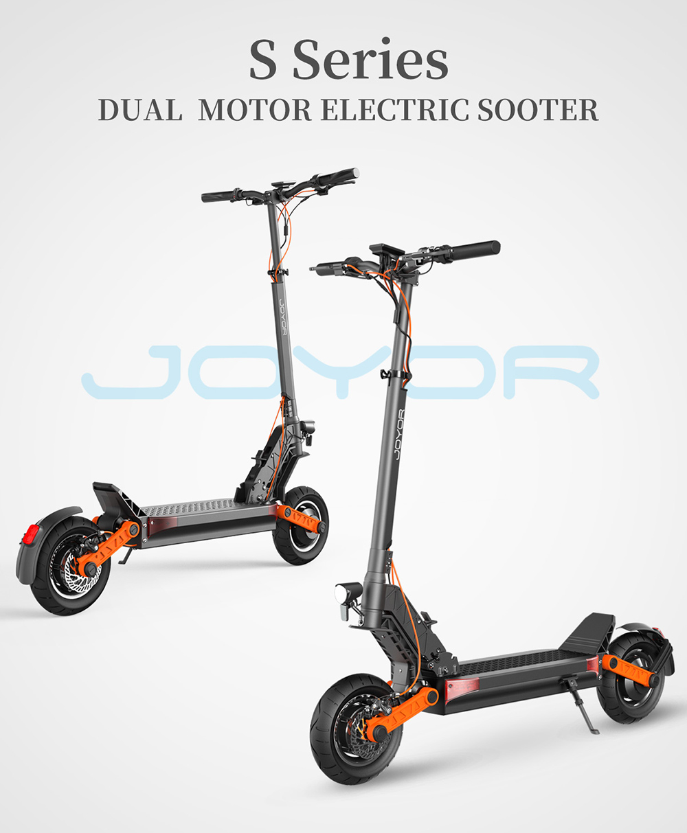 JOYOR S8-S Electric Scooter 10 Inch 55Km/h 26AH 600W * 2 Dual Motors