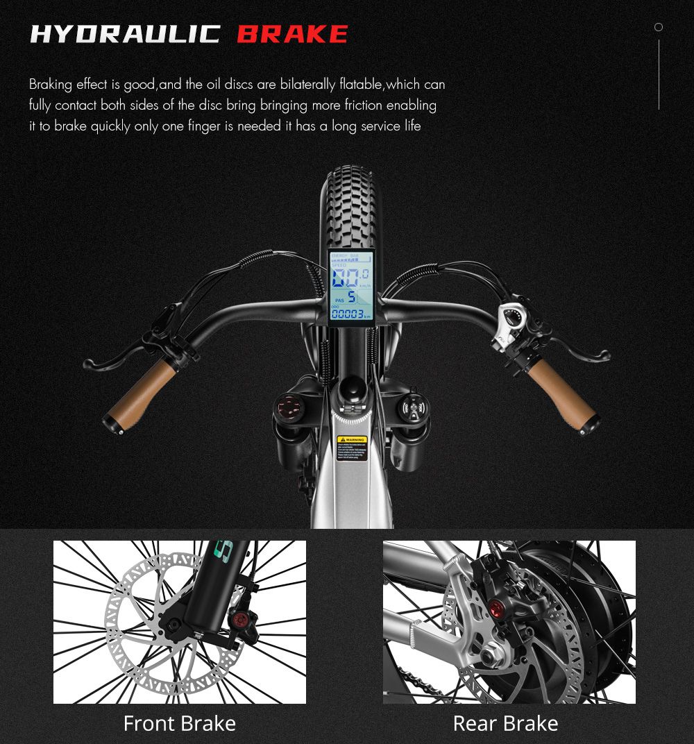 Shengmilo MX04 26 inch fat tire electric bike 40Km/h 15AH 500W motor