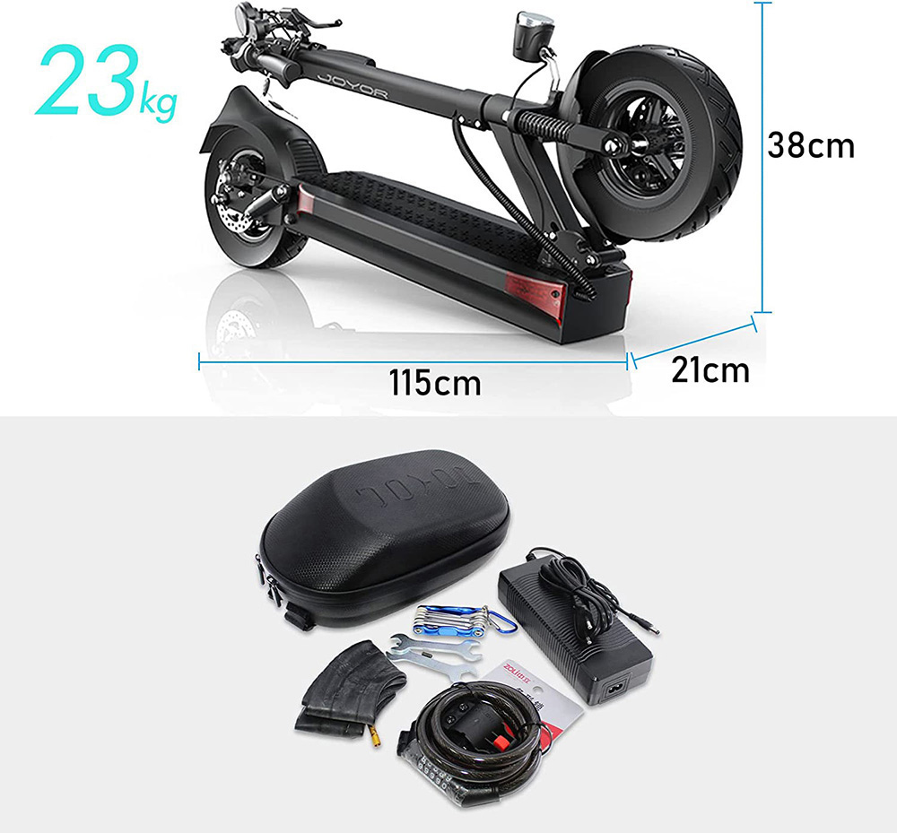 JOYOR Y6-S elektrische scooter 10 inch 500W 18Ah motor 40 km/u snelheid