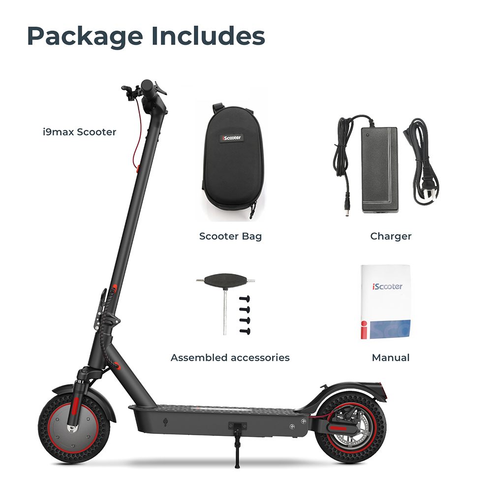 iTrottinette i9 Max Electric Scooter 10 inches Tires 35Km/h 10Ah 500W Motor