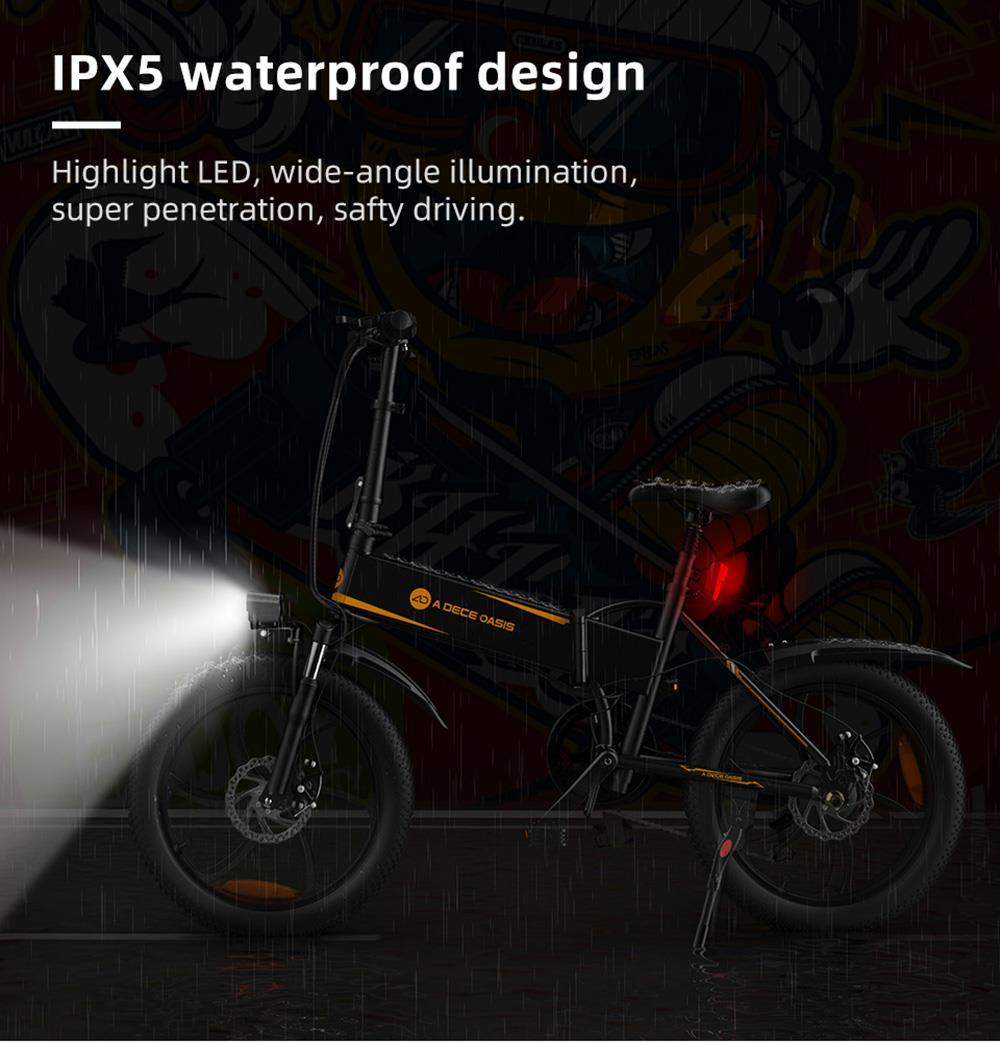 ADO A20+ Ηλεκτρικό αναδιπλούμενο ποδήλατο 20 ιντσών Ποδήλατο πόλης 250 W Hall Brushless Gear DC Motor SHIMANO 7-τάχυτο Πίσω ντεραγιέ 36V 10.4Ah Αφαιρούμενη μπαταρία 25km/h Μέγιστη ταχύτητα έως 60km Μέγιστη εμβέλεια IPX5 Μαύρο Σοκ -ab