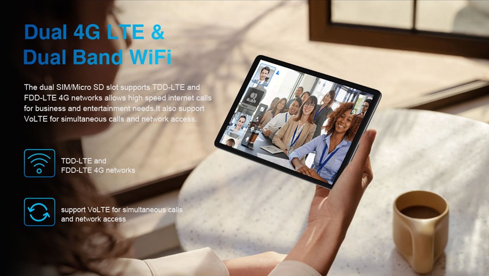 N-one NPad Air-tablet met leren hoes en geharde film