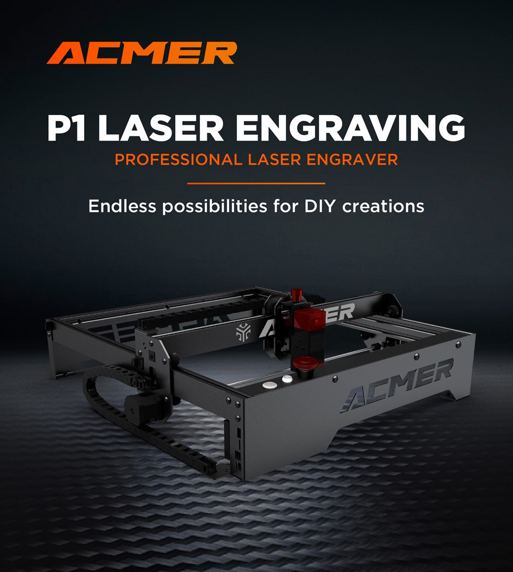 Cutter de gravat cu laser ACMER P1 10W