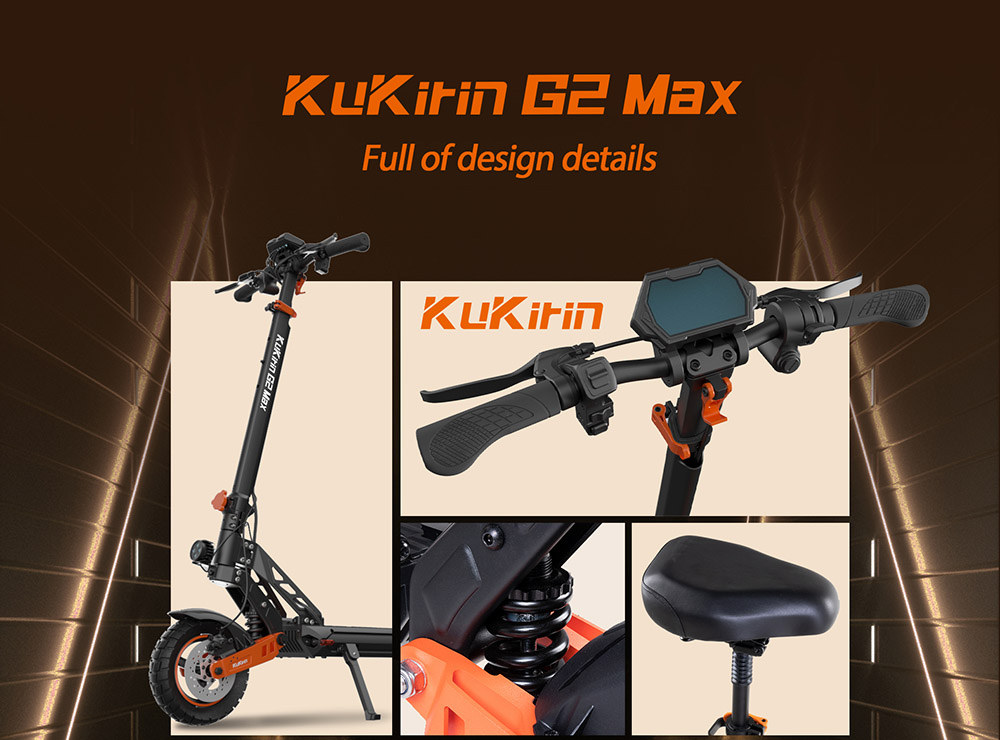 Κινητήρας KUKIRIN G2 MAX Ηλεκτρικό σκούτερ 10 ιντσών 48V 20AH 55KM/H 1000W