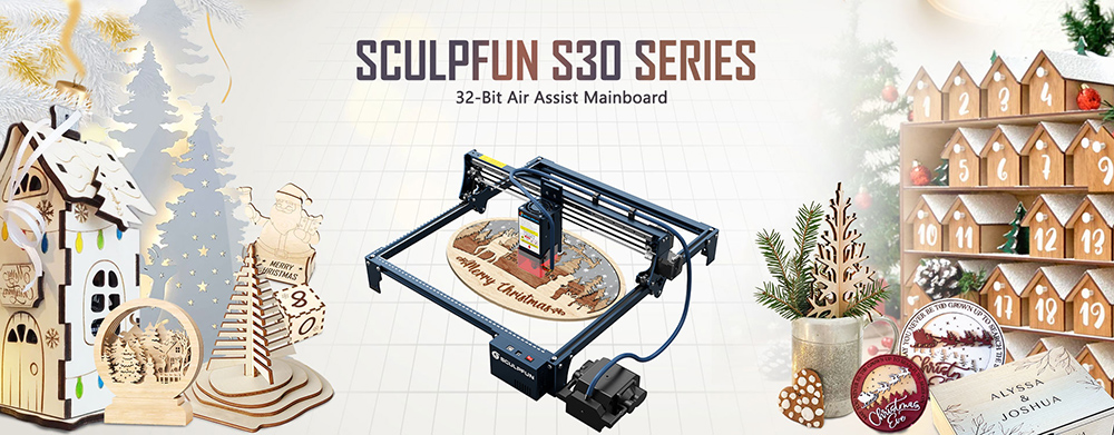 SCULPFUN S30 Pro 10W lasergraveringsskærer