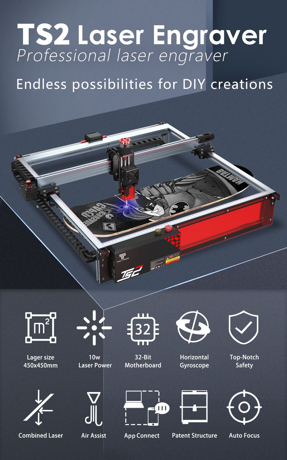 TWO TREES TS2 10W laser engraver
