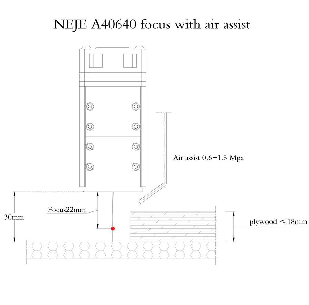 Kit de módulo laser NEJE A40640 12W