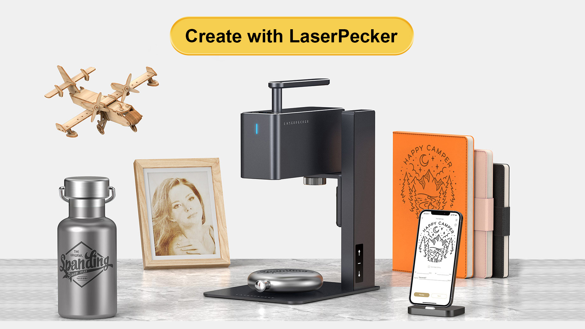 Cortadora y grabadora láser LaserPecker 2 Pro Edición Pro