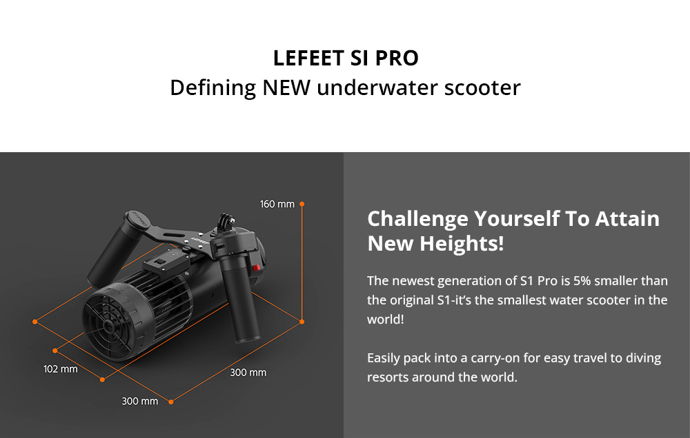 Modulární vodní skútr LEFEET S1 PRO Ultimate