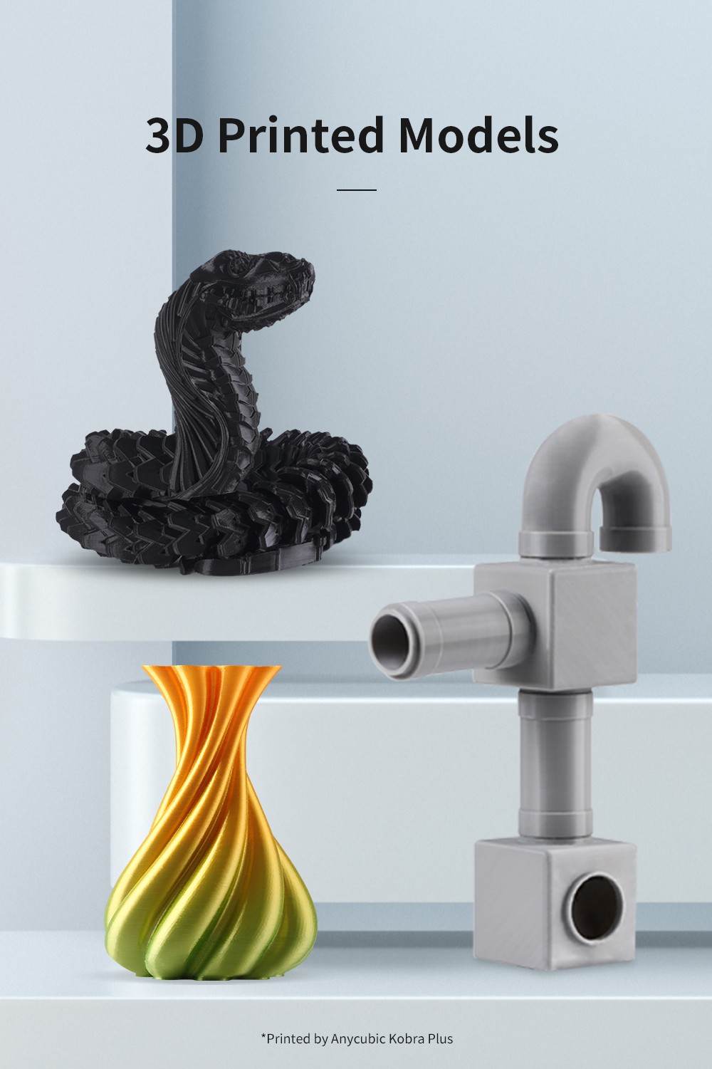 Imprimantă 3D Anycubic Kobra Plus Priză UE