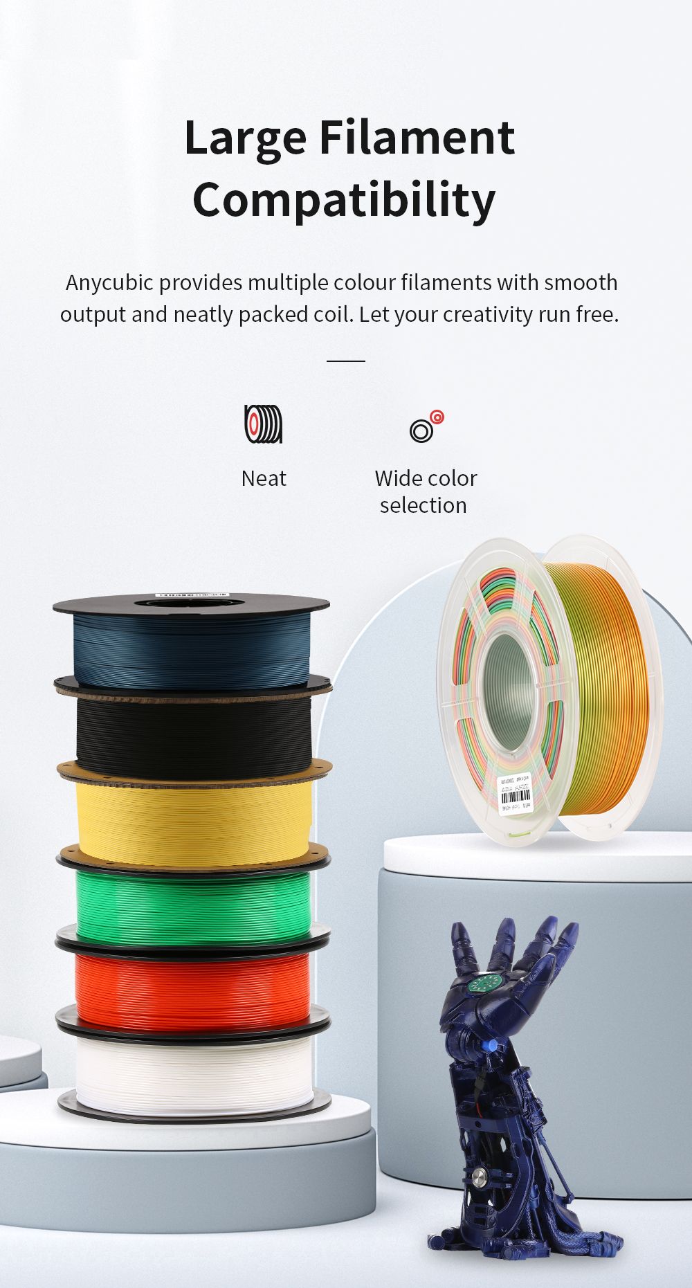 Plugue UE para impressora 3D Anycubic Kobra Plus