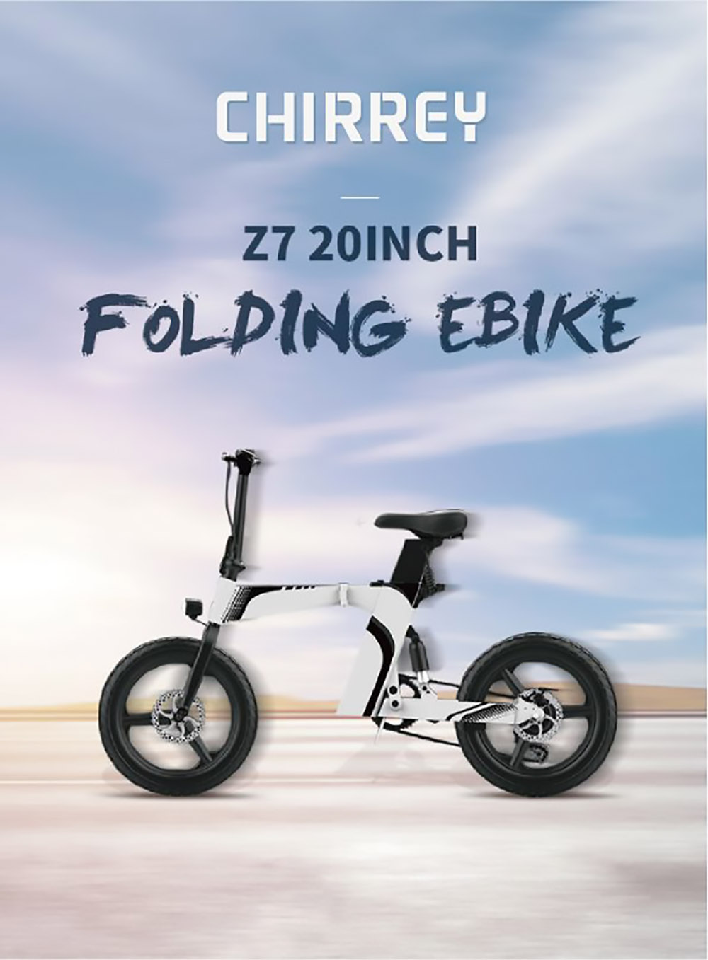 Z7 Electric Bike 250W Brushless Motor 36V 8Ah Battery 20'' Tire, 25km/h Max Speed, 30-40km Range, 120kg Load  - Orange