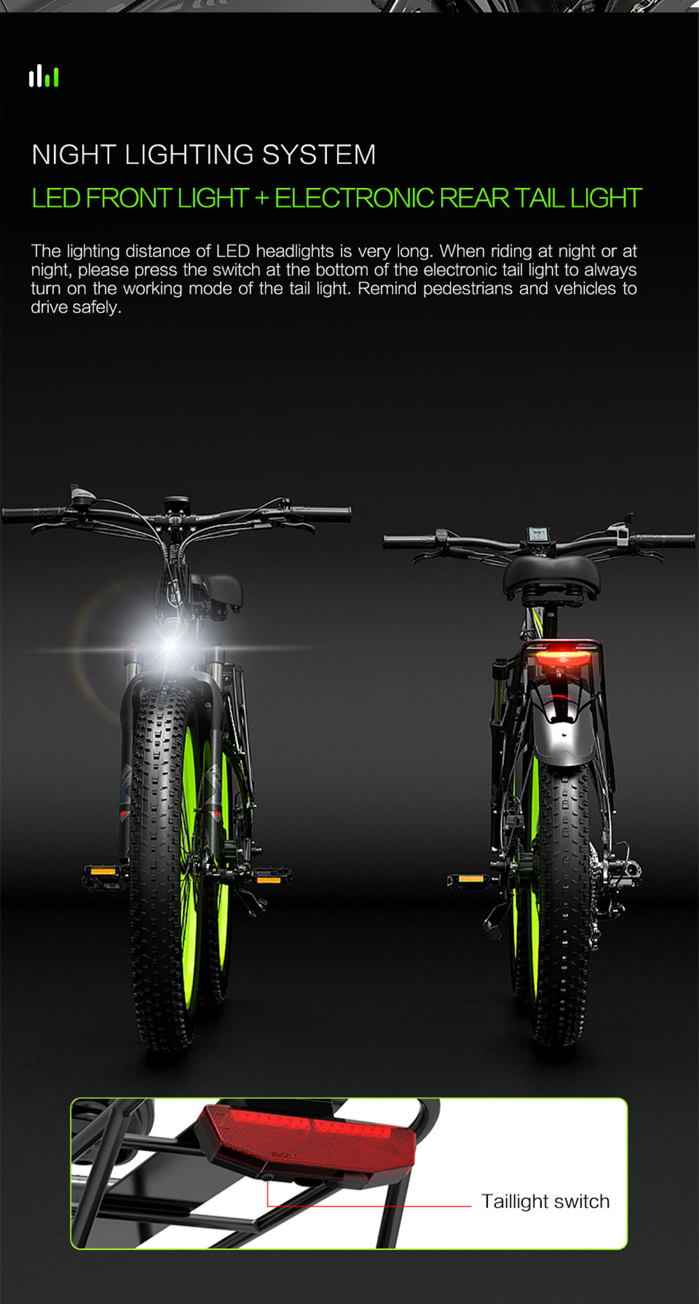 Bici elettrica LANKELEISI XC4000 Motore 48V 1000W Giallo