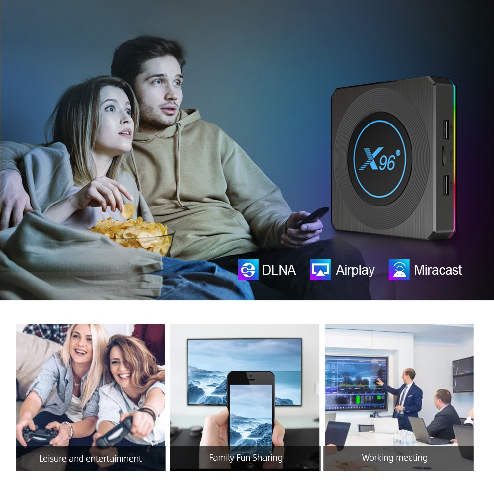 X96 X4 Android 11 Amlogic S905X4 8K HDR 4GB/32GB TV-BOX