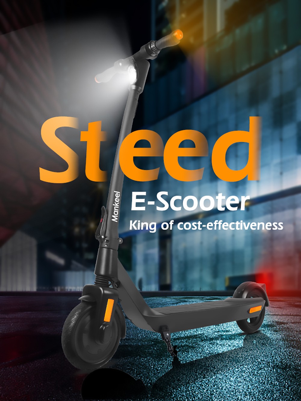 Mankeel Steed Electric Scooter 8.5 Inch Tires 10.4Ah Battery 40-45 Range 120kg Max Load