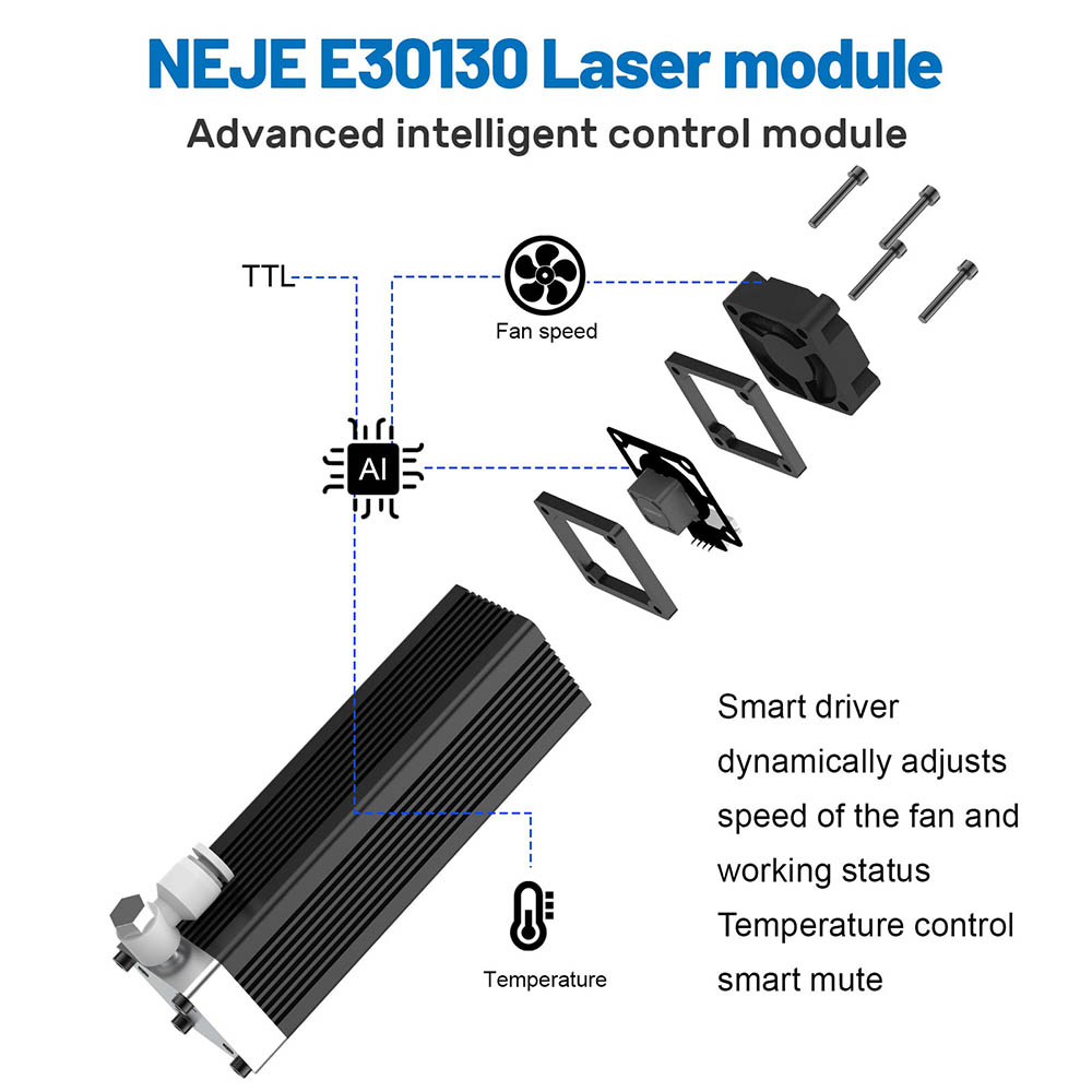 Sada laserového modulu NEJE E30130 5,5-7,5 W 1