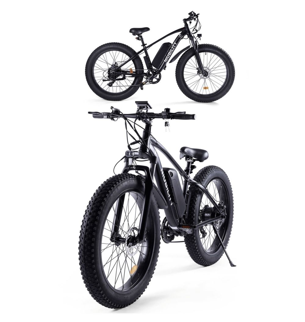 Bicicletă electrică Niubility B26 48V 12.5Ah baterie 1000W negru