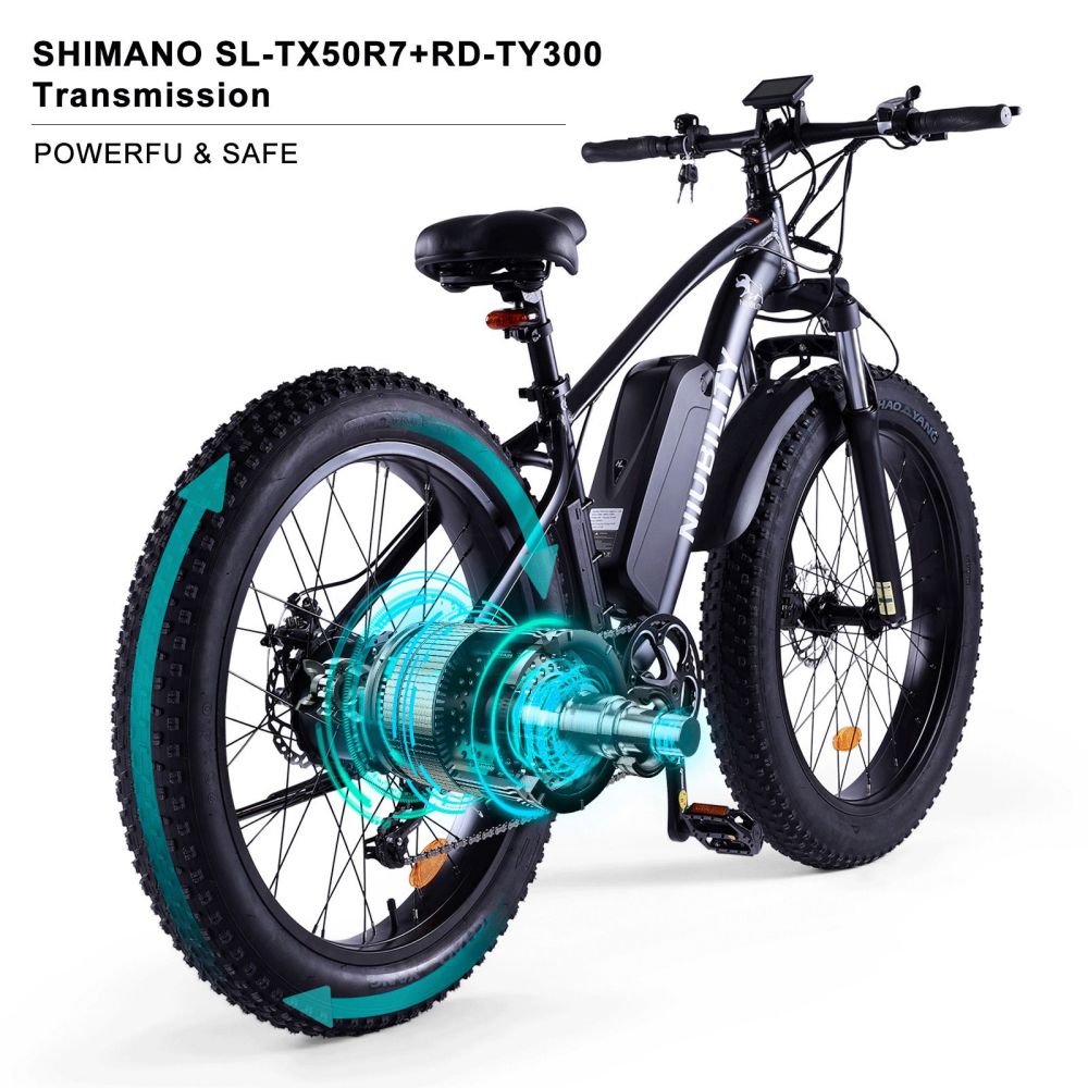 Niubility B26 Electric Bike 48V 12,5Ah Μπαταρία 1000W Μαύρο