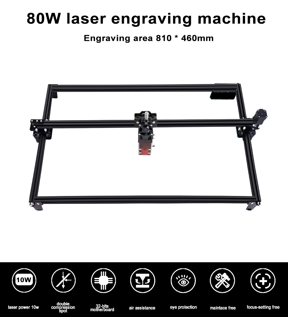 Mașină de gravat laser CNC ZBAITU M81 FF80 EAIR 10W
