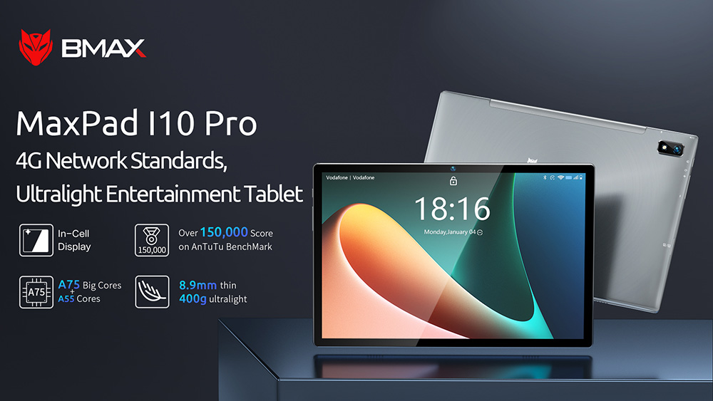 BMAX MaxPad I10 Pro UNISOC T310 10.1 tablet με οθόνη